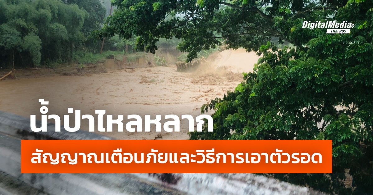 น้ำป่าไหลหลาก สัญญาณเตือนภัยและวิธีการเอาตัวรอด