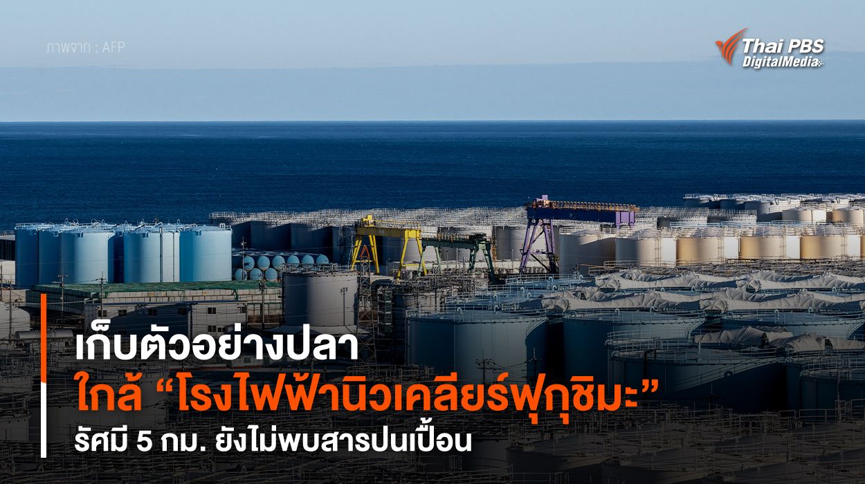 เก็บตัวอย่างปลา ใกล้ “โรงไฟฟ้านิวเคลียร์ฟุกุชิมะ” รัศมี 5 กม. ยังไม่พบสารปนเปื้อน