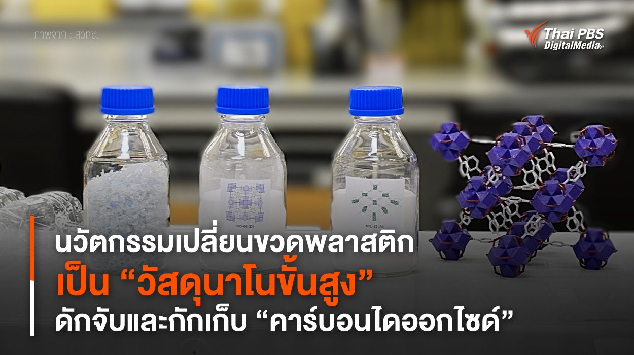 นวัตกรรมเปลี่ยนขวดพลาสติก เป็น “วัสดุนาโนขั้นสูง” ดักจับและกักเก็บ “คาร์บอนไดออกไซด์”
