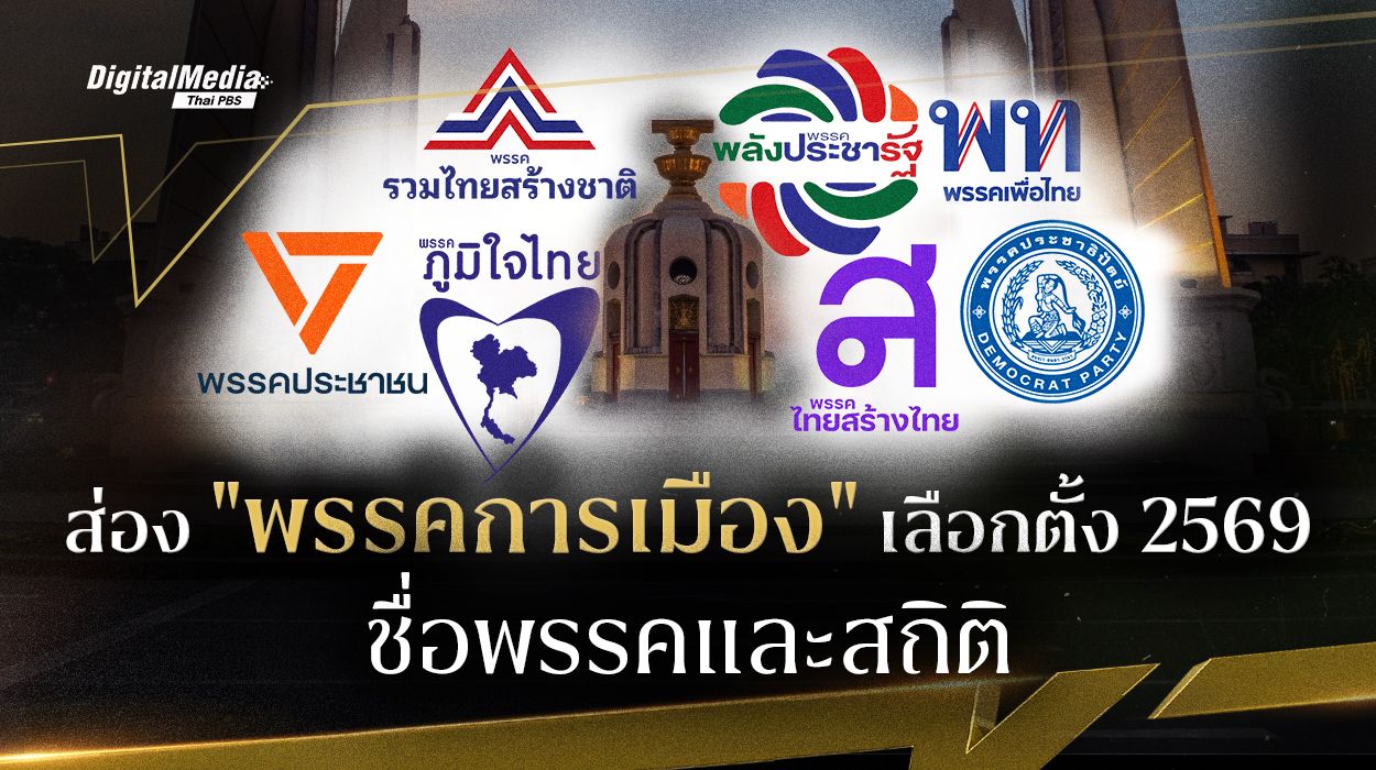 ส่อง "พรรคการเมือง" เลือกตั้ง 2569 ชื่อพรรคและสถิติ