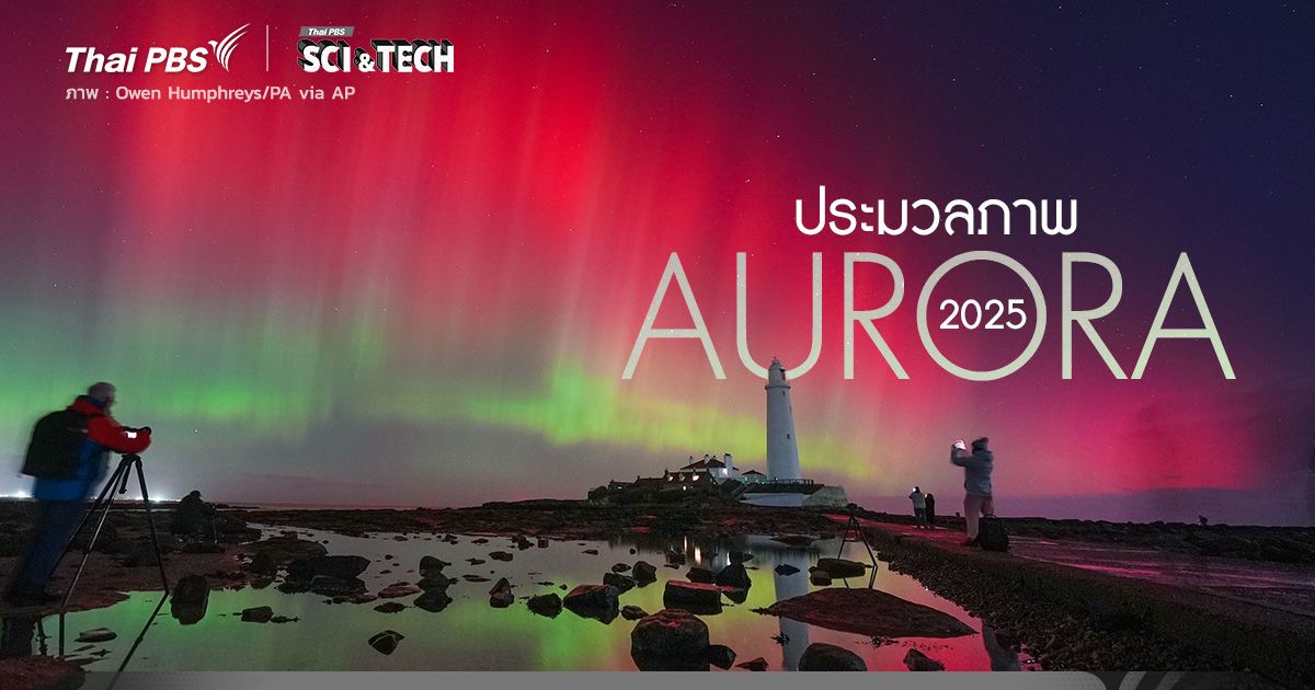ชมภาพที่สุดของ ‘แสงออโรรา’ จากพายุสุริยะ 2025