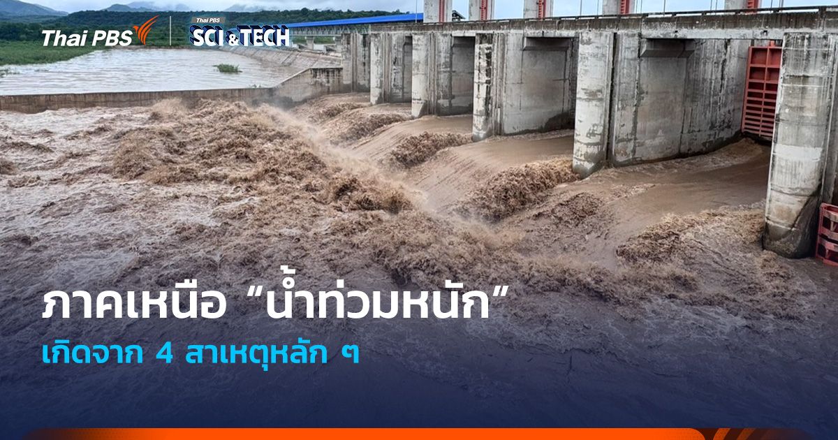 4 สาเหตุหลัก “น้ำท่วมหนัก” หลายจังหวัดภาคเหนือ