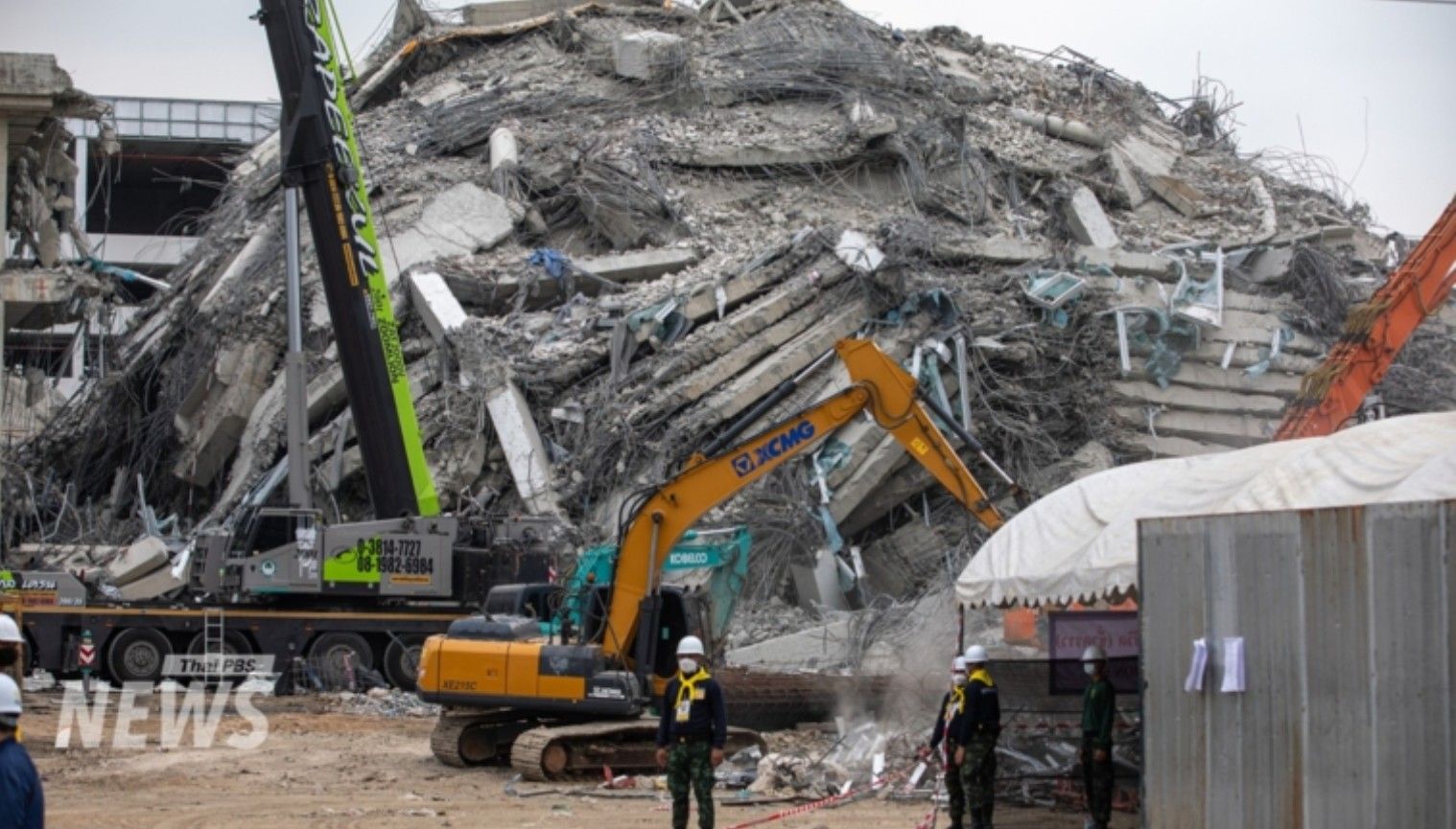 ตึก สตง. ที่ถล่มลงมาจากเหตุการณ์แผ่นดินไหว