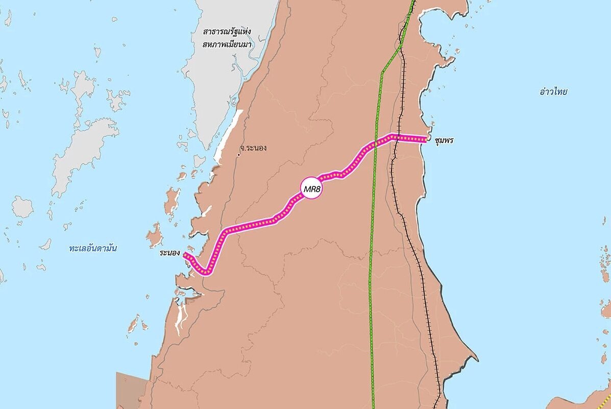 แผนที่โครงการ ภาพจาก กระทรวงคมนาคม