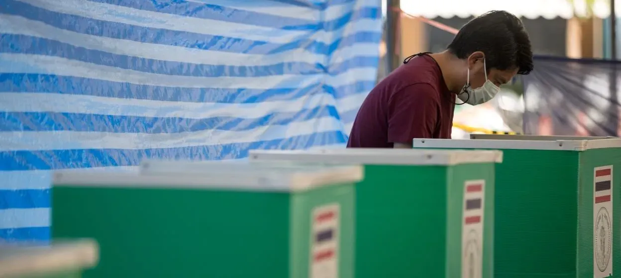 การเลือกตั้งในไทย : เครดิต Jack TAYLOR / AFP