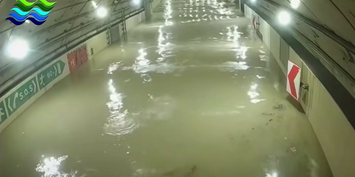 “SMART Tunnel” อุโมงค์อัจฉริยะมาเลเซีย 2 in 1 ใช้แก้ปัญหาจราจรและน้ำท่วม ภาพจาก Jabatan Pengairan dan Saliran (JPS Malaysia)