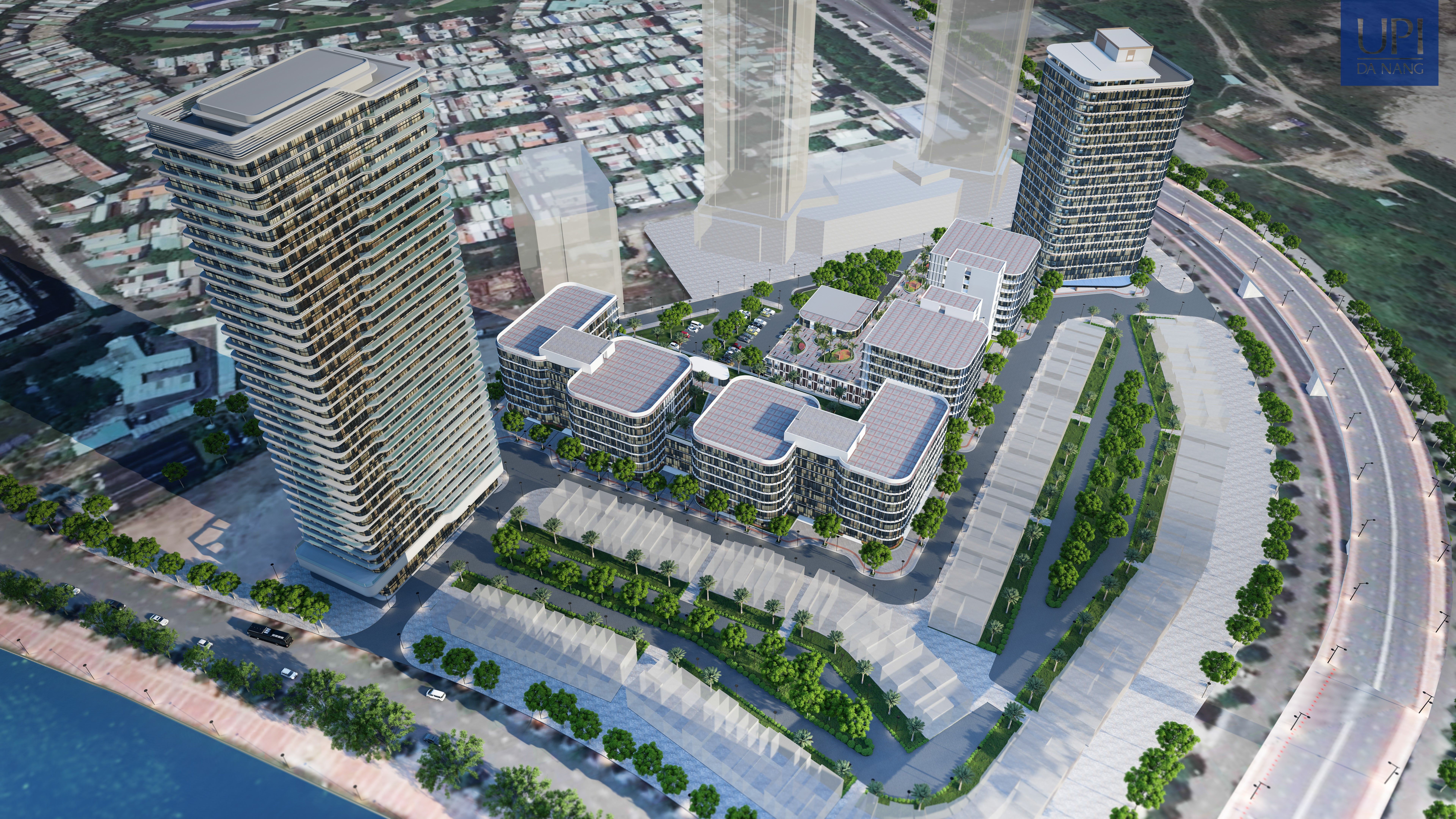 ภาพกราฟฟิกจำลอง Silicon Bay เมืองดานังในอนาคต : เครดิต Danang Urban Planning Institute