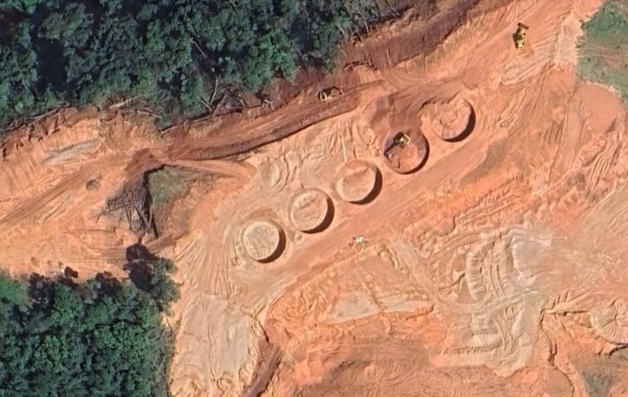 เหมืองแร่แรร์เอิร์ธในประเทศเมียนมา ภาพจาก มูลนิธิสิทธิมนุษยชนไทใหญ่