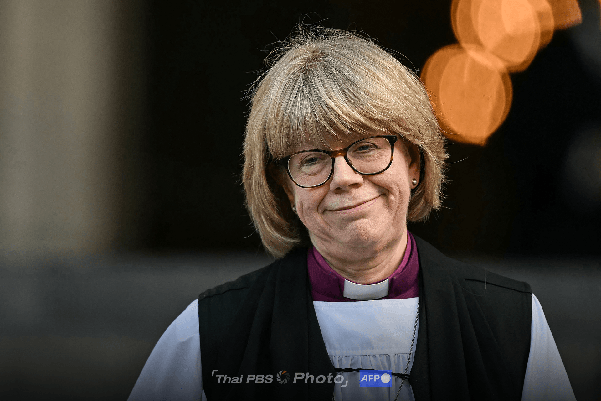 ซาราห์ มัลลัลลี อาร์บิชอปหญิงคนแรกแห่งแคนเทอร์เบอรี (ภาพ : Justin Tallis /AFP)