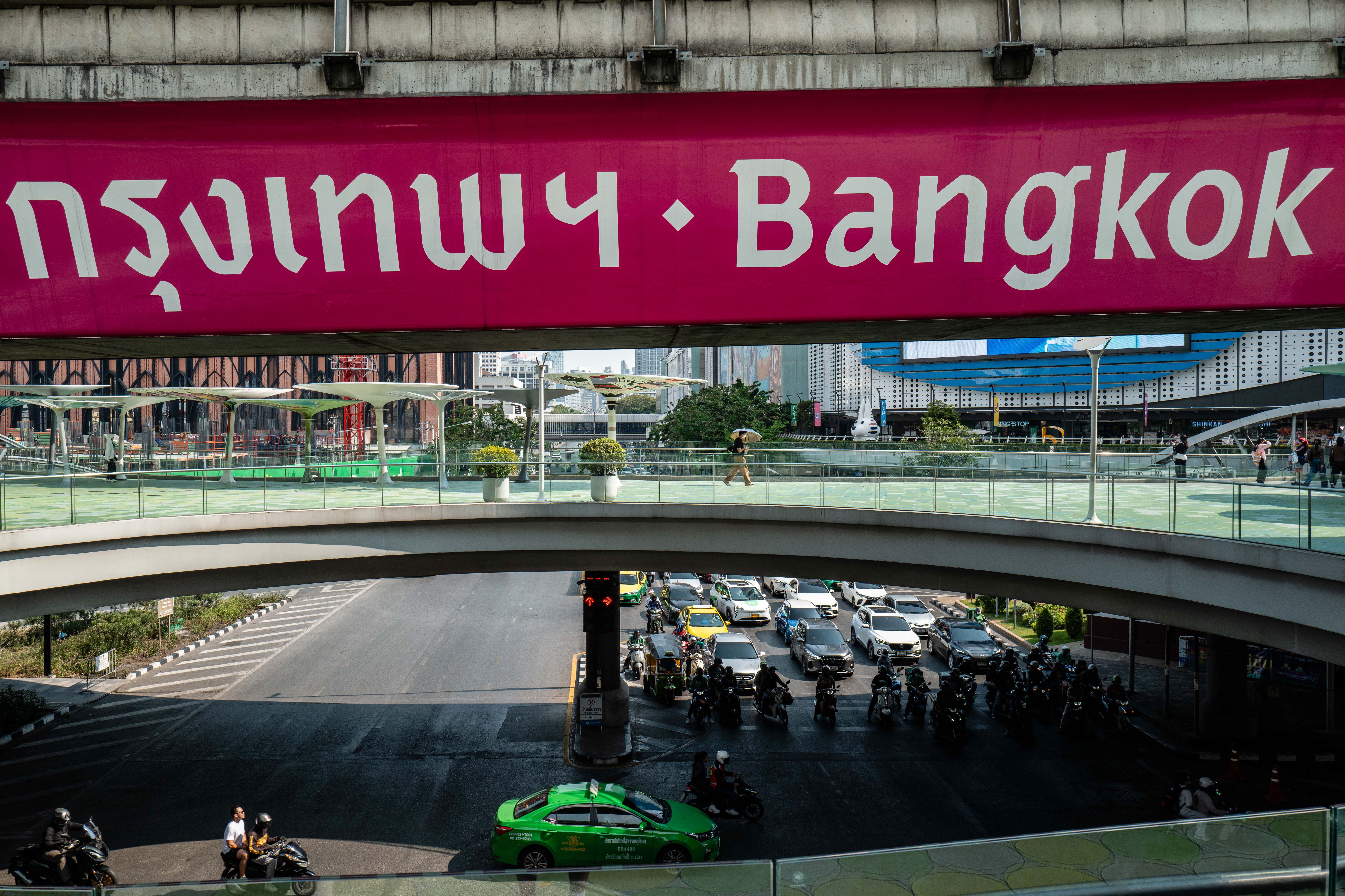 'เสาชิงช้า' ฟอนต์อัตลักษณ์ของกรุงเทพมหานคร (แฟ้มภาพ: AFP)