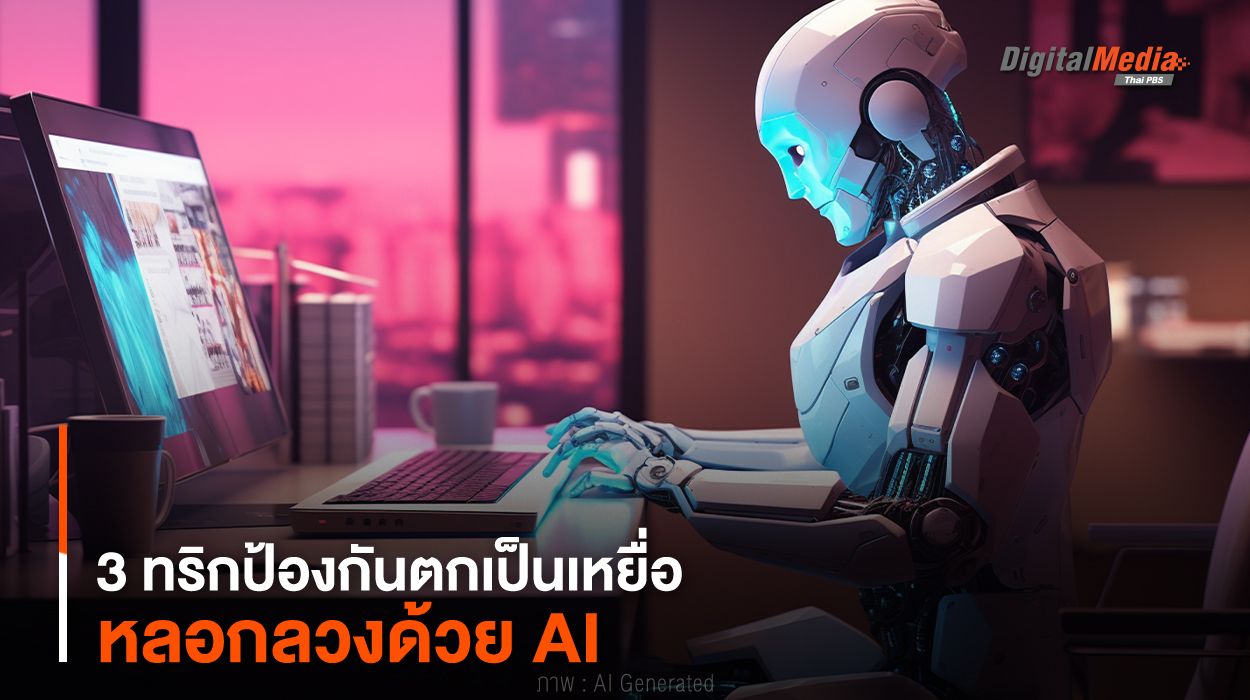 3 ทริกป้องกันตกเป็นเหยื่อ หลอกลวงด้วย AI