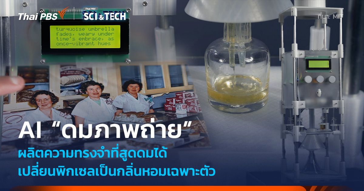 กลิ่นจากวันวาน! นักวิจัยพัฒนา AI "ดมภาพถ่าย" เปลี่ยนพิกเซลเป็นกลิ่นหอมเฉพาะตัวที่ดีต่อใจ