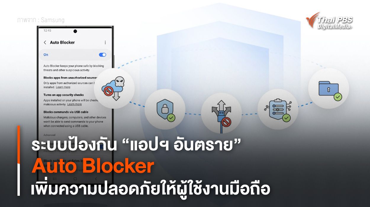 ระบบป้องกัน “แอปฯ อันตราย” Auto Blocker เพิ่มความปลอดภัยให้ผู้ใช้งานมือ ...
