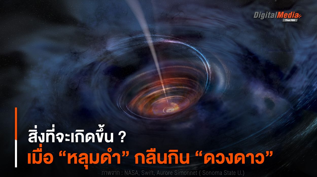 สิ่งที่จะเกิดขึ้น ? เมื่อ “หลุมดำ” กลืนกิน “ดวงดาว”