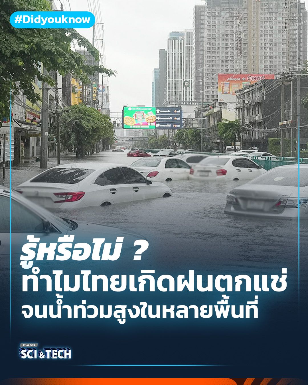 ทำไมไทยเกิดฝนตกหนักและตกแช่ จนน้ำท่วมสูงในหลายพื้นที่