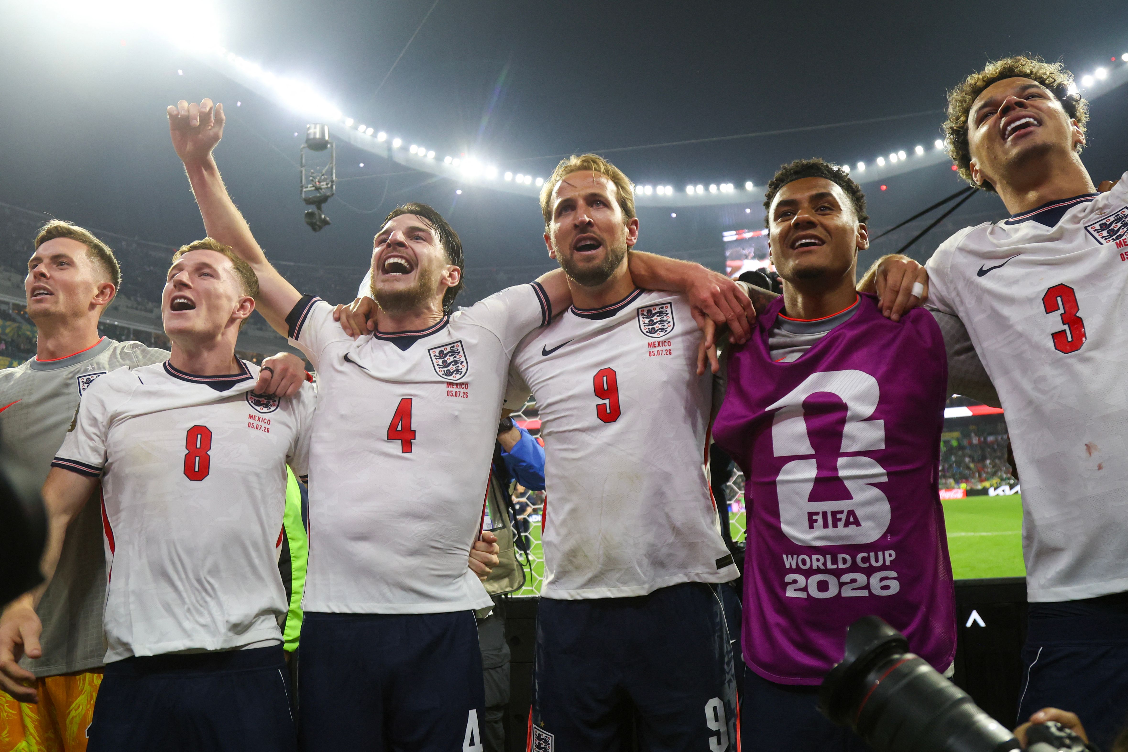 Harry Kane กัปตันทีมชาติอังกฤษ มองว่า Woderwall คือ หนึ่งในโมเมนต์ที่เขาชื่นชอบที่สุด (Photo by Rodrigo OROPEZA/AFP)