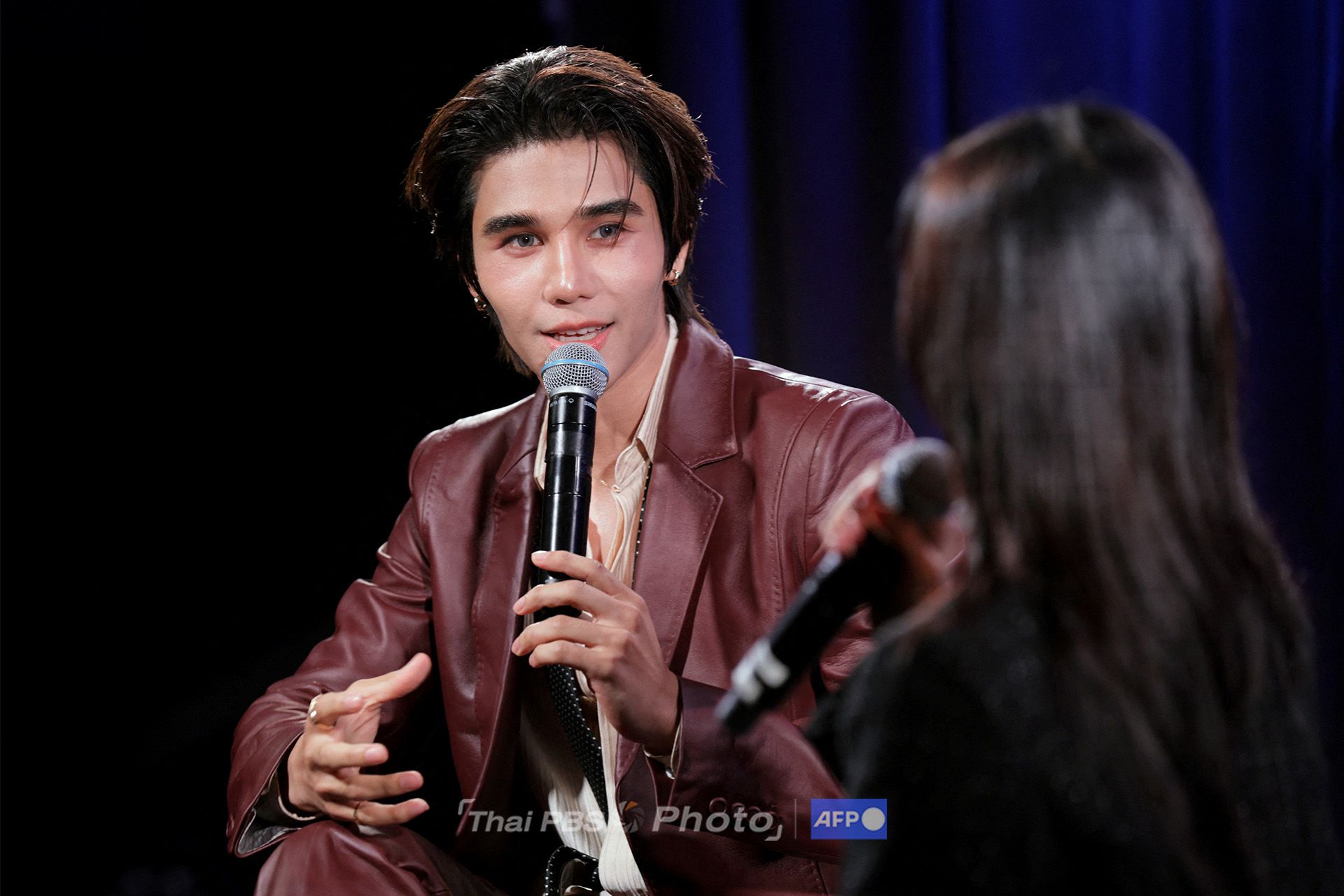 เจฟ ซาเตอร์ ขณะให้สัมภาษณ์บนเวที Global Spin Live เมื่อวันที่ 3 มี.ค. 69 (ภาพ: Rebecca Sapp/Getty Images via AFP)