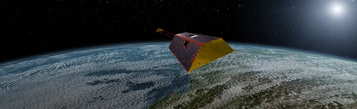 ดาวเทียมฝาแฝด GRACE-Cใช้สำรวจการสำรวจแรงโน้มถ่วงของ NASA ภาพจาก NASA