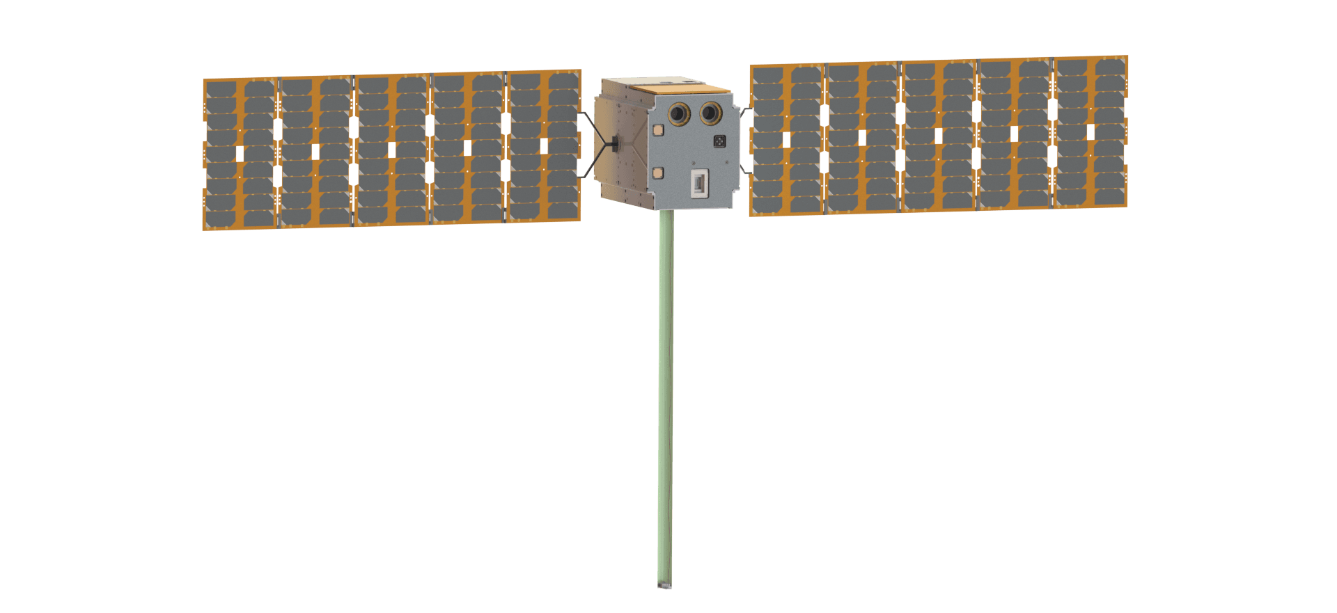 ภาพวาดรูปร่างของยาน Henon ซึ่งเป็นยานอวกาศที่พัฒนาจากฐานของ CubeSat ภาพจาก ESA