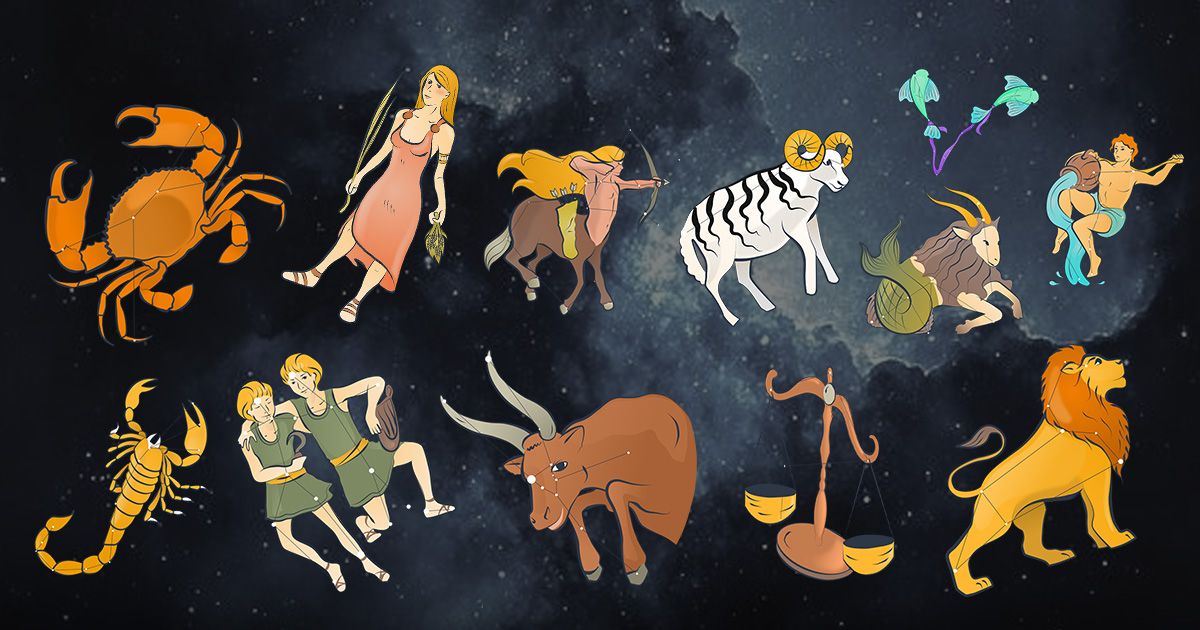 Constellations and zodiac signs