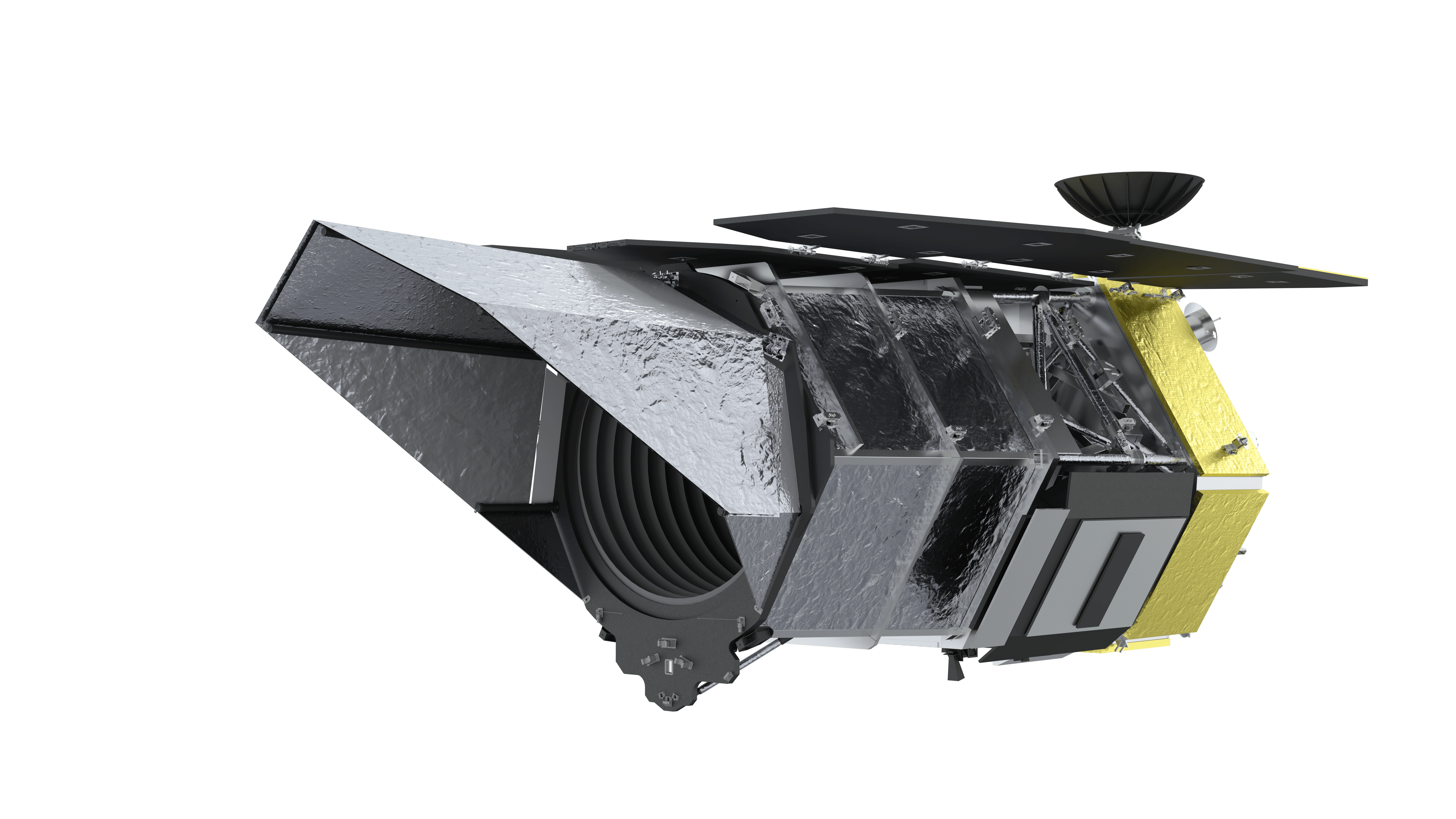 ภาพวาดของกล้องโทรทรรศน์อวกาศแนนซี เกรซ โรมัน ภาพจาก NASA