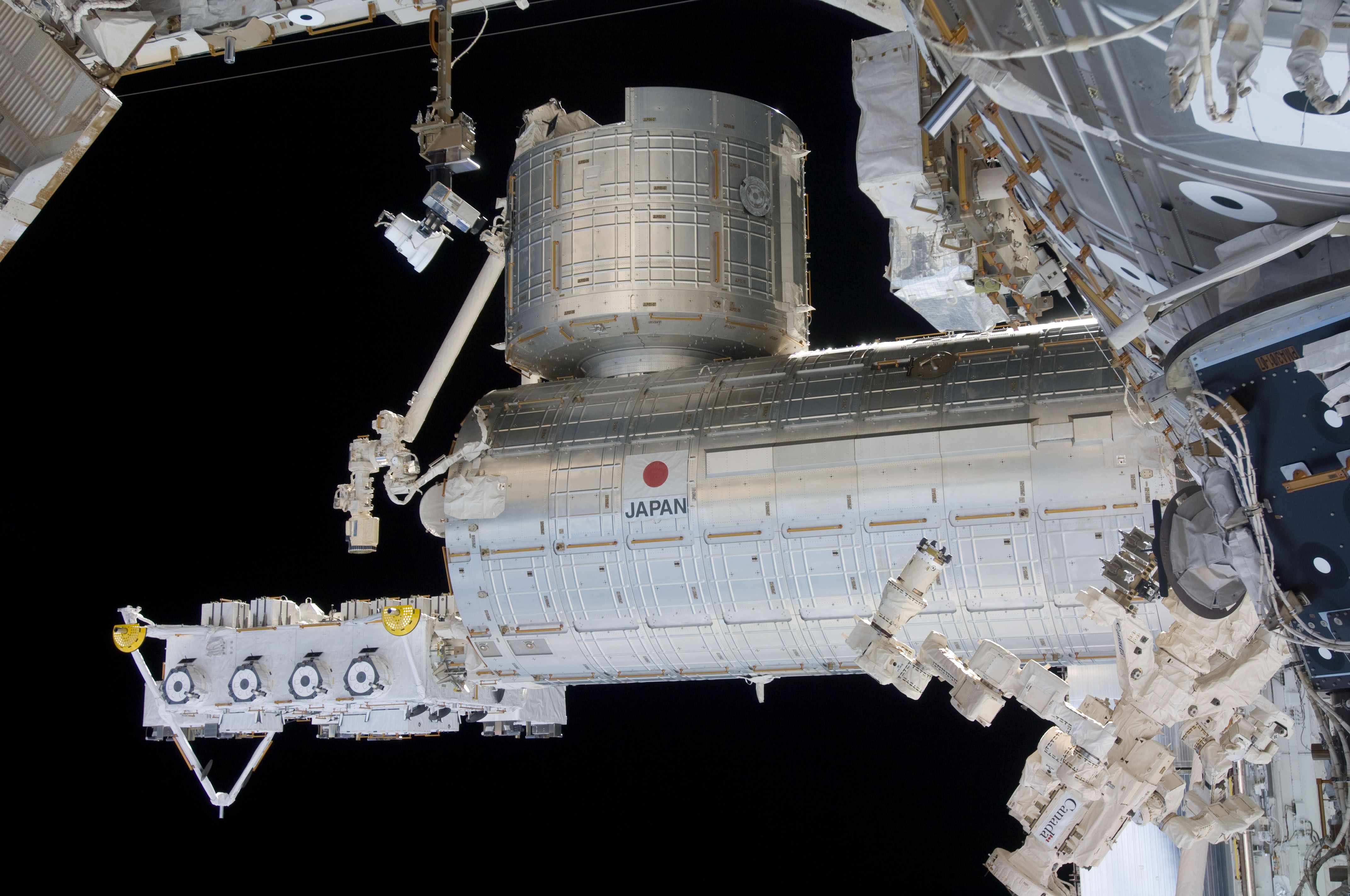 ภาพของโมดูลคิโบบนสถานีอวกาศนานาชาติ ภาพจาก NASA