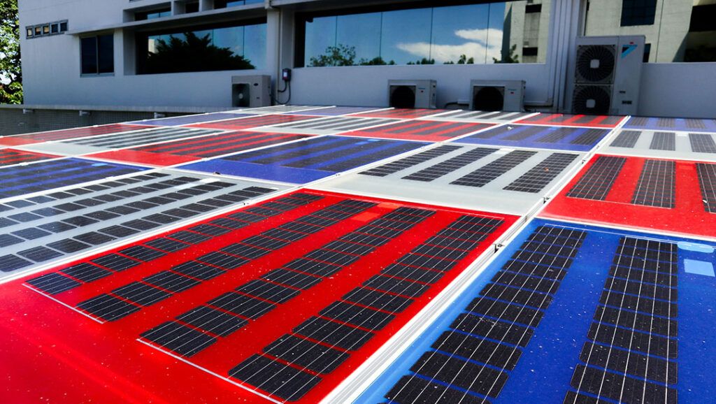 Agrivoltaics (อะกริโวลทาอิกส์) หรือ Solar sharing (โซลาร์แชร์ริง) เทคโนโลยีแผง “โซลาร์เซลล์” เพื่อผลิตทั้ง “พืช” และ “ไฟฟ้า” ในเวลาเดียวกัน ภาพจาก สวทช.