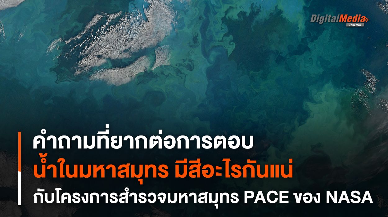 “น้ำ” ใน “มหาสมุทร” มีสีอะไรกันแน่ ? โครงการ PACE ของ NASA เพื่อศึกษาสิ่งที่มากกว่าสีของมหาสมุทร