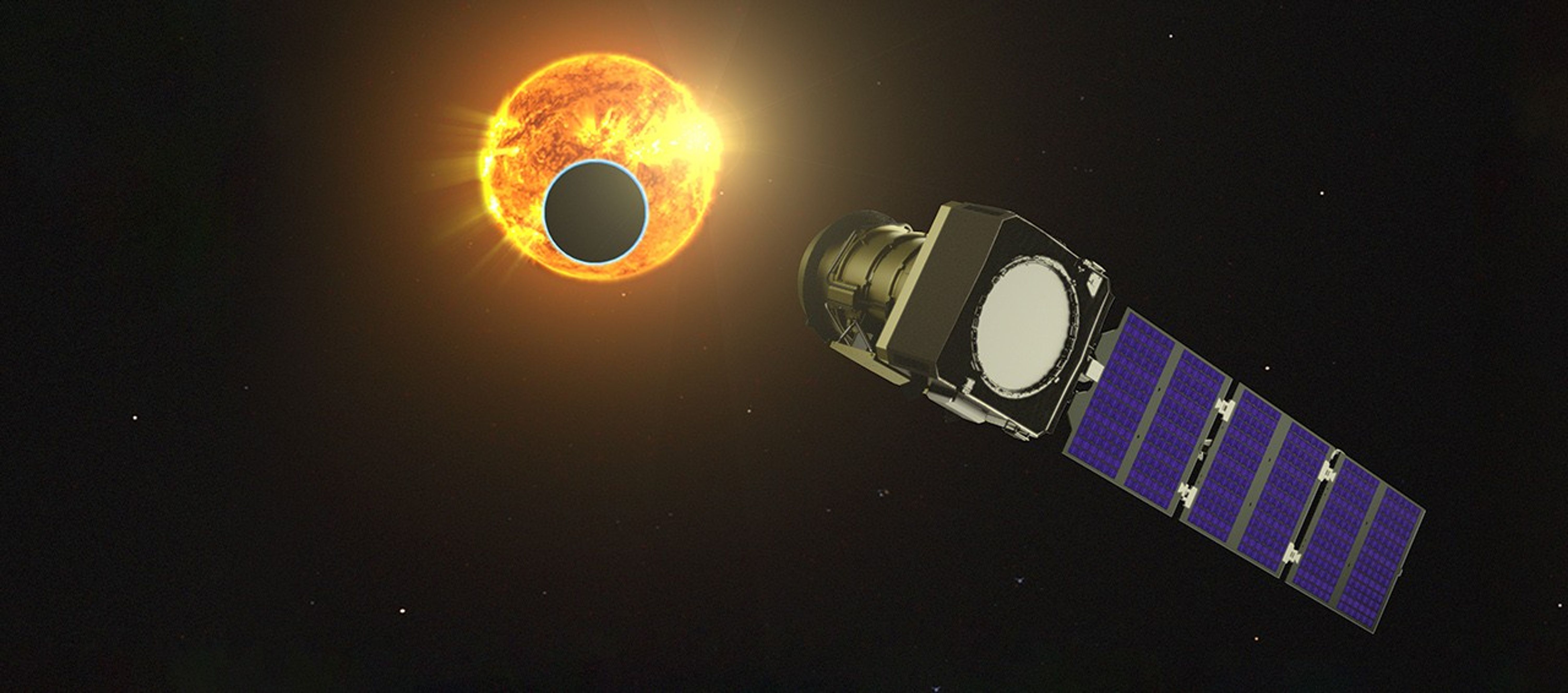 ภาพวาดการทำงานของกล้องโทรทรรศน์อวกาศ Pandora ที่อาศัยการเคลื่อนผ่านของดาวเคราะห์ที่โคจรรอบดาวฤกษ์ ภาพจาก NASA