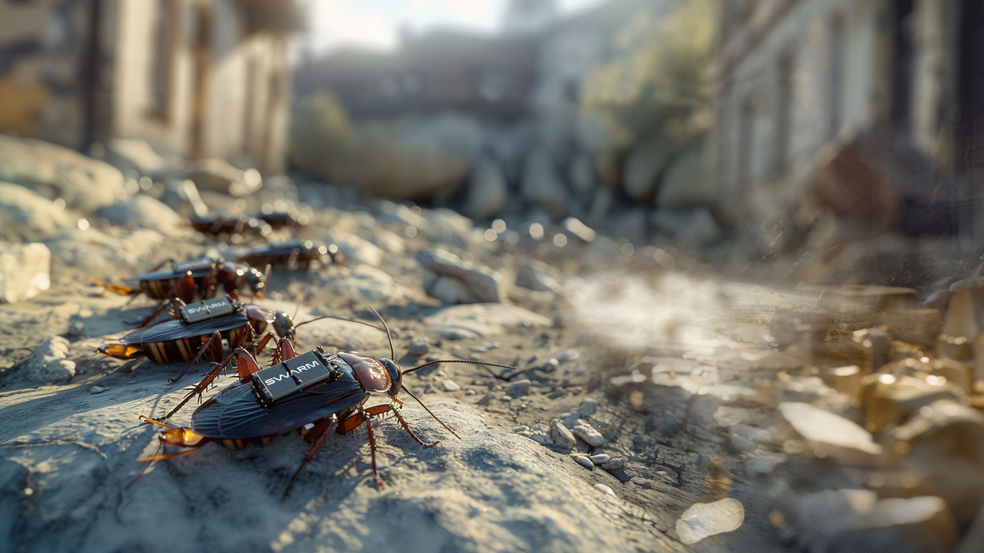 ภาพจำลองการทำงานของ แมลงสาบสายลับ