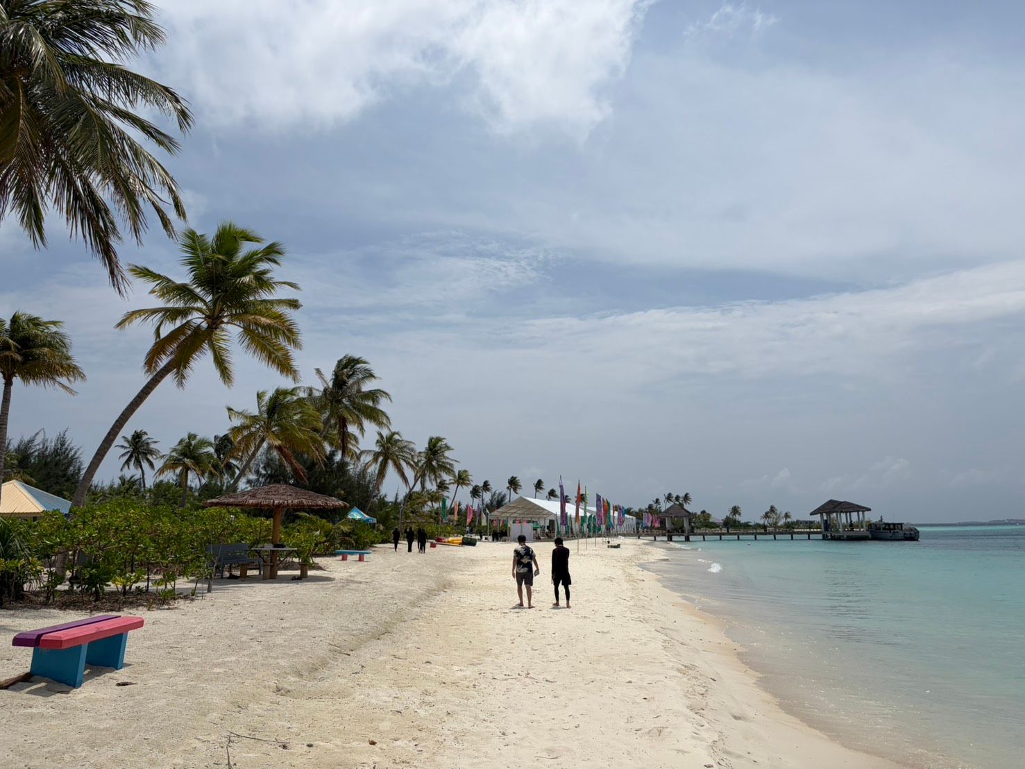 คูดากิรี (Kudagiri) เกาะถมทะเลที่เป็นสถานที่สันทนาการของชาวมัลดีฟส์ (ภาพ: พีรชัย พสุทันท์)