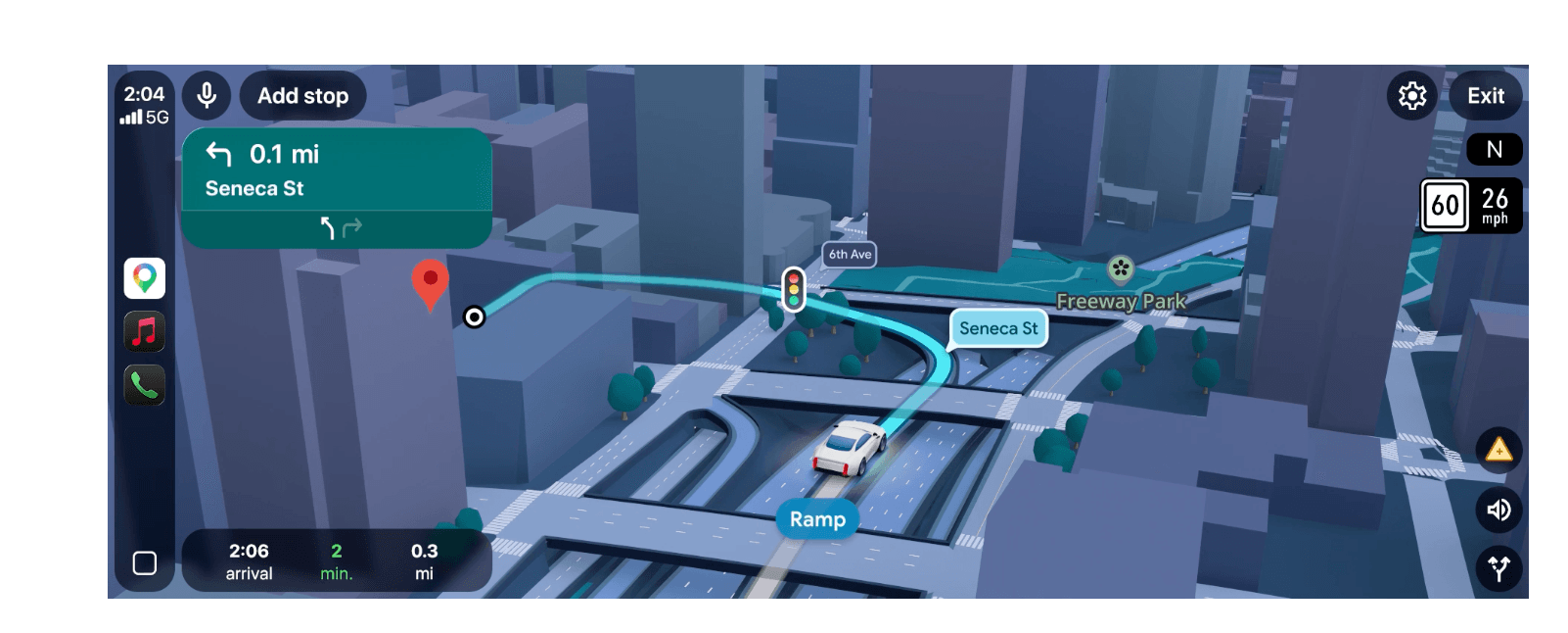ระบบนำทางแบบ Immersive View ในฟีเชอร์ Ask Maps