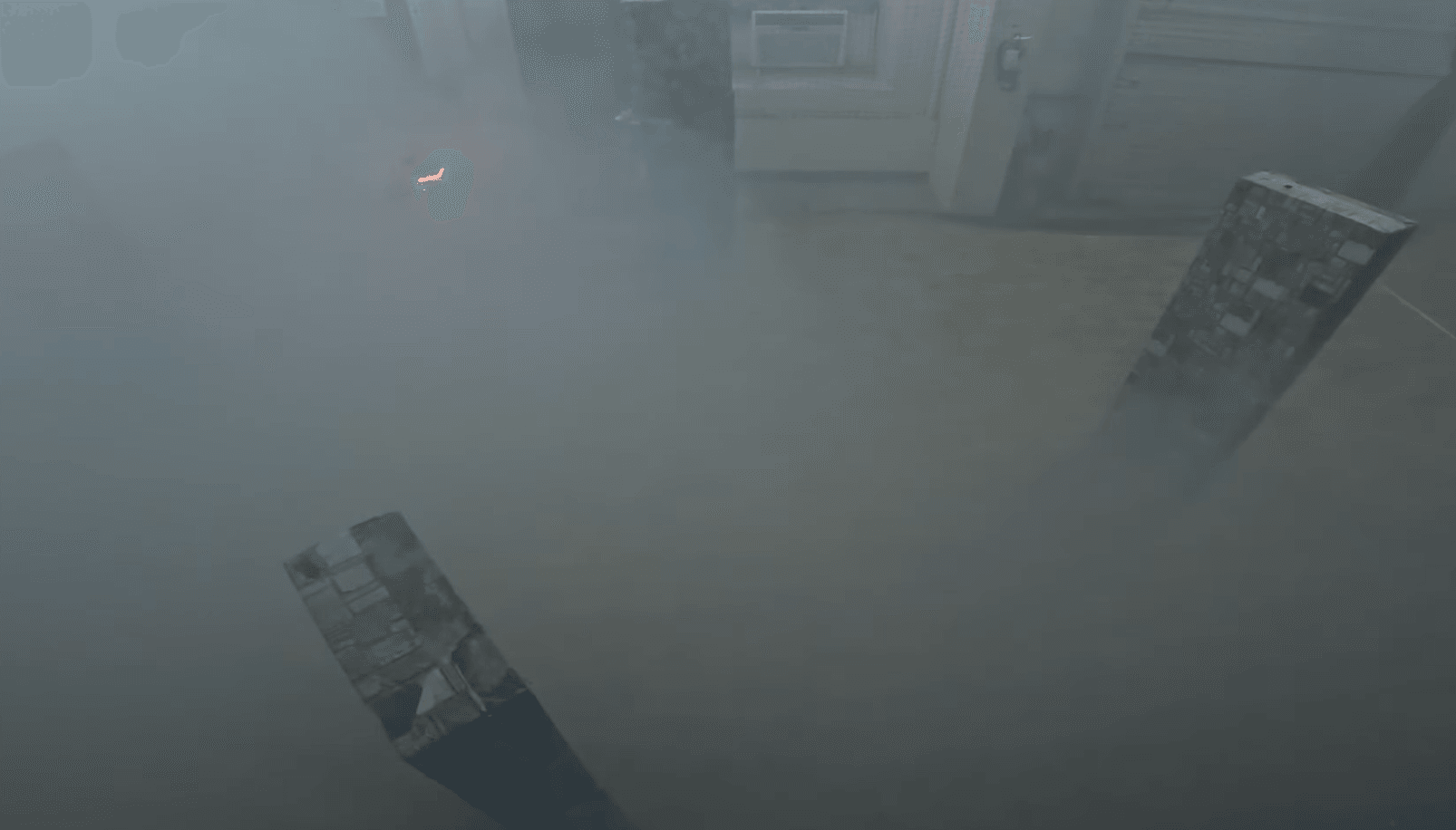 การบินโดรนท่ามกลางหมอกควัน