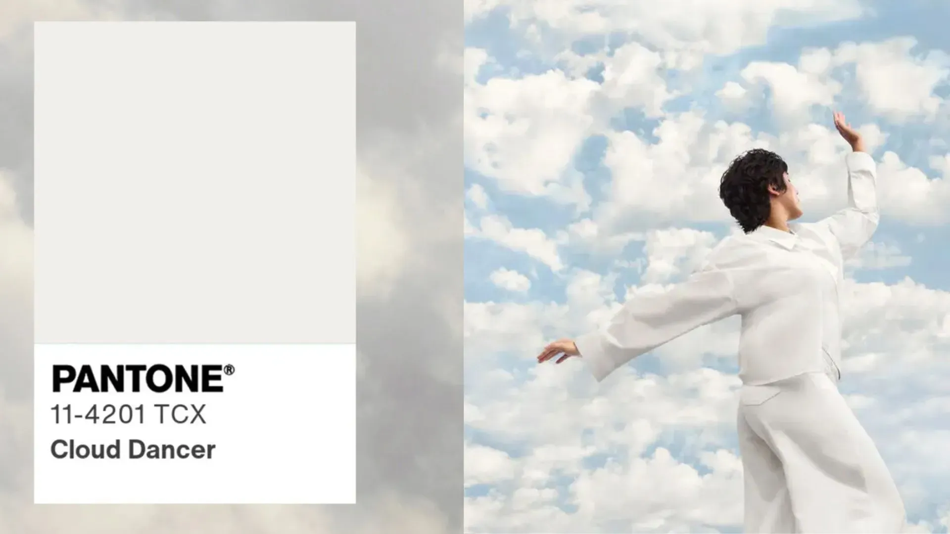 สีขาว Cloud dancer สีแห่งปีจาก Pantone ในปี 2026