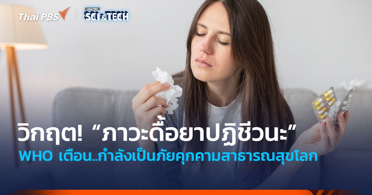 WHO เตือนวิกฤต! “ภาวะดื้อยาปฏิชีวนะ” กำลังเป็นภัยคุกคามสาธารณสุขโลก