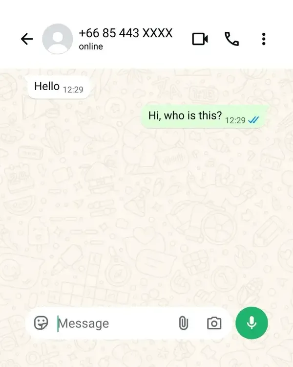 คำเตือนเกี่ยวกับการเชื่อมโยงอุปกรณ์ WhatsApp ภาพจาก Meta