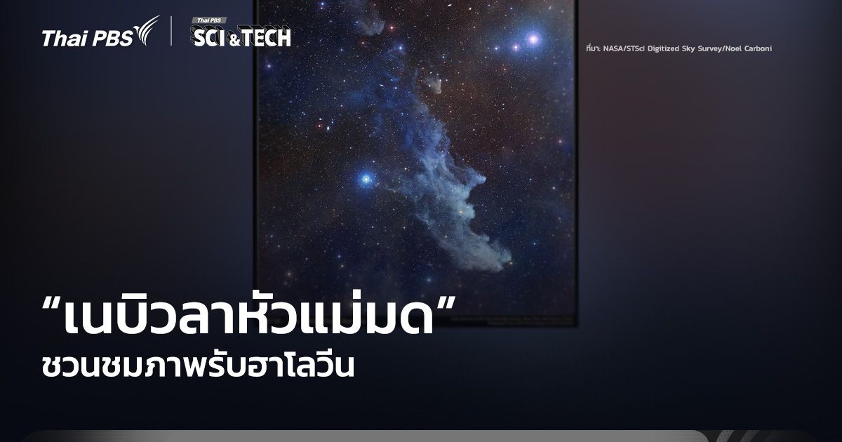 ชวนชมภาพ “เนบิวลาหัวแม่มด” รับฮาโลวีน