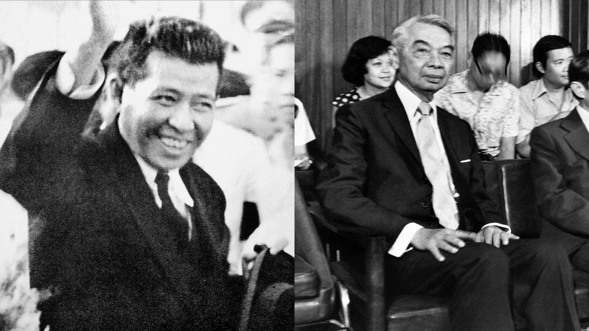 ปรีดี (ซ้าย) และม.ร.ว.เสนีย์ ผู้นำขบวนการเสรีไทยฝั่งไทยและสหรัฐ ตามลำดับ (ภาพจาก: AFP)