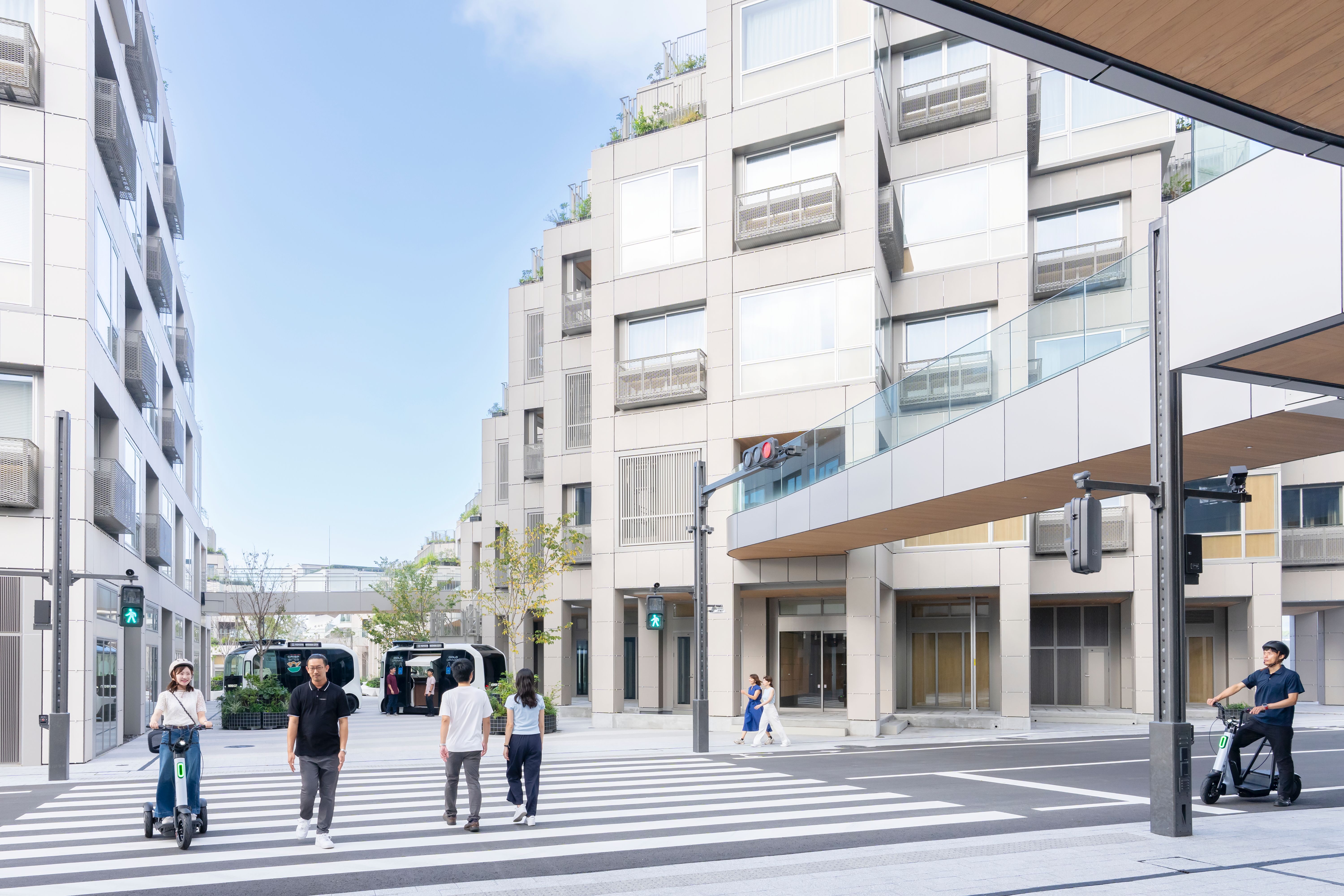 ภาพจำลองการใช้ชีวิตอยู่ภายใน Woven City ของผู้คน ภาพจาก Woven by Toyota