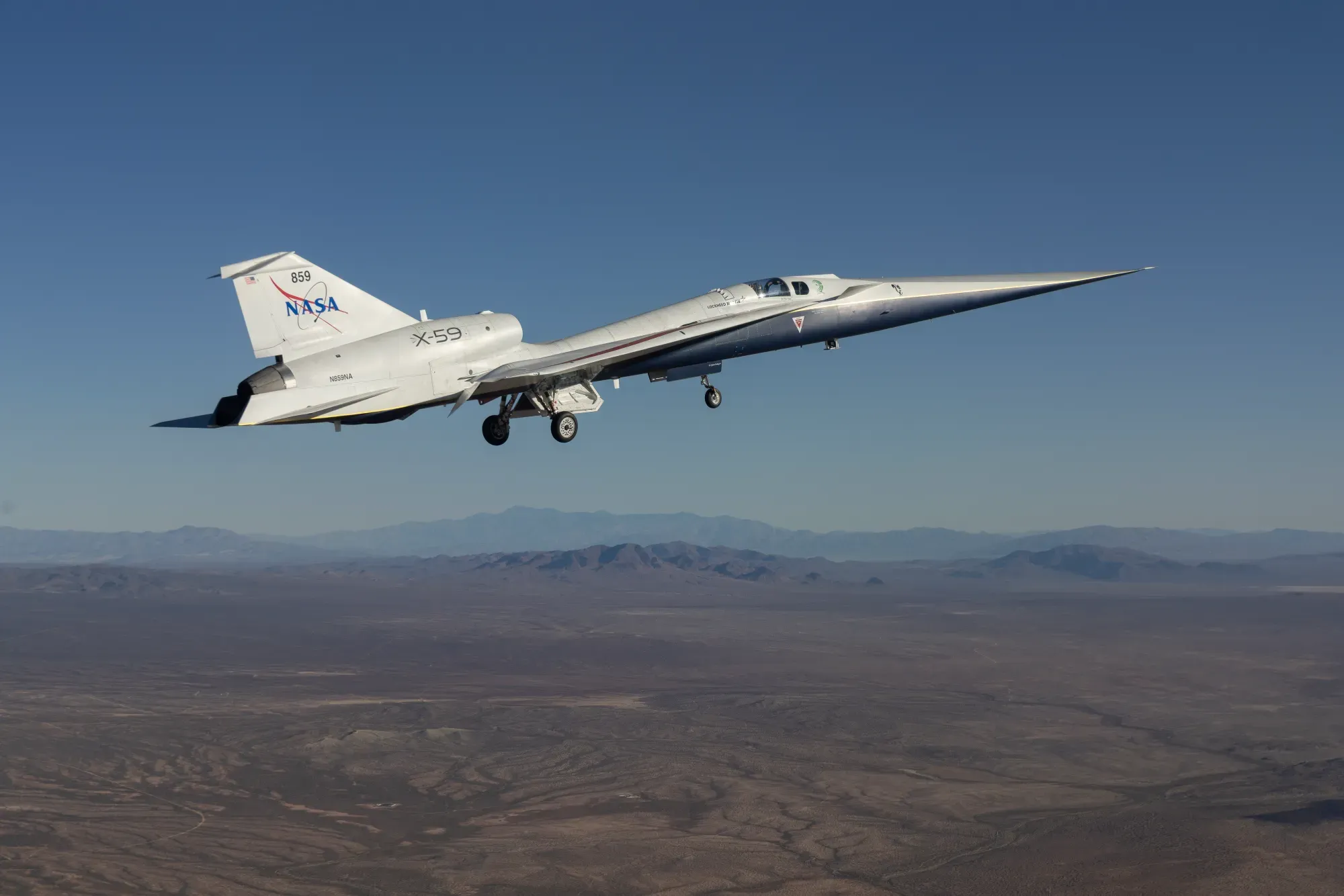 “เครื่องบิน X-59” ภาพจาก NASA/Lori Losey