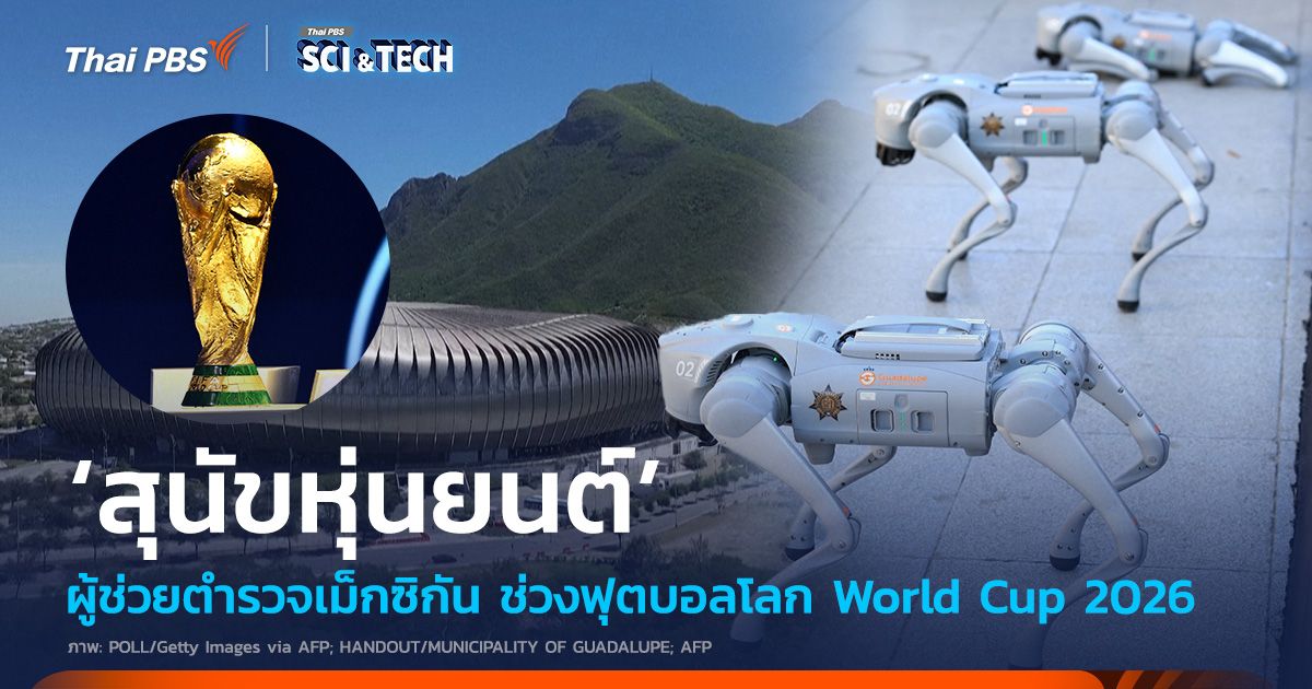 ‘สุนัขหุ่นยนต์’ ผู้ช่วยตำรวจเม็กซิกัน ช่วงฟุตบอลโลก World Cup 2026