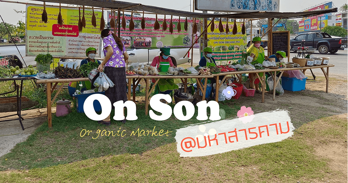 ตลาดนัดออนซอน ตลาดนัดหัวใจอินทรีย์