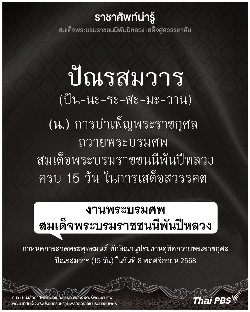 รู้จักความหมายและการใช้คำว่า ปัณรสมวาร