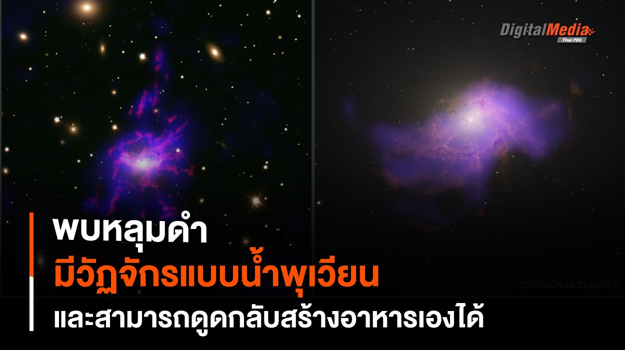 พบวัฏจักรใหม่ของ "หลุมดำ" เสมือนน้ำพุเวียน