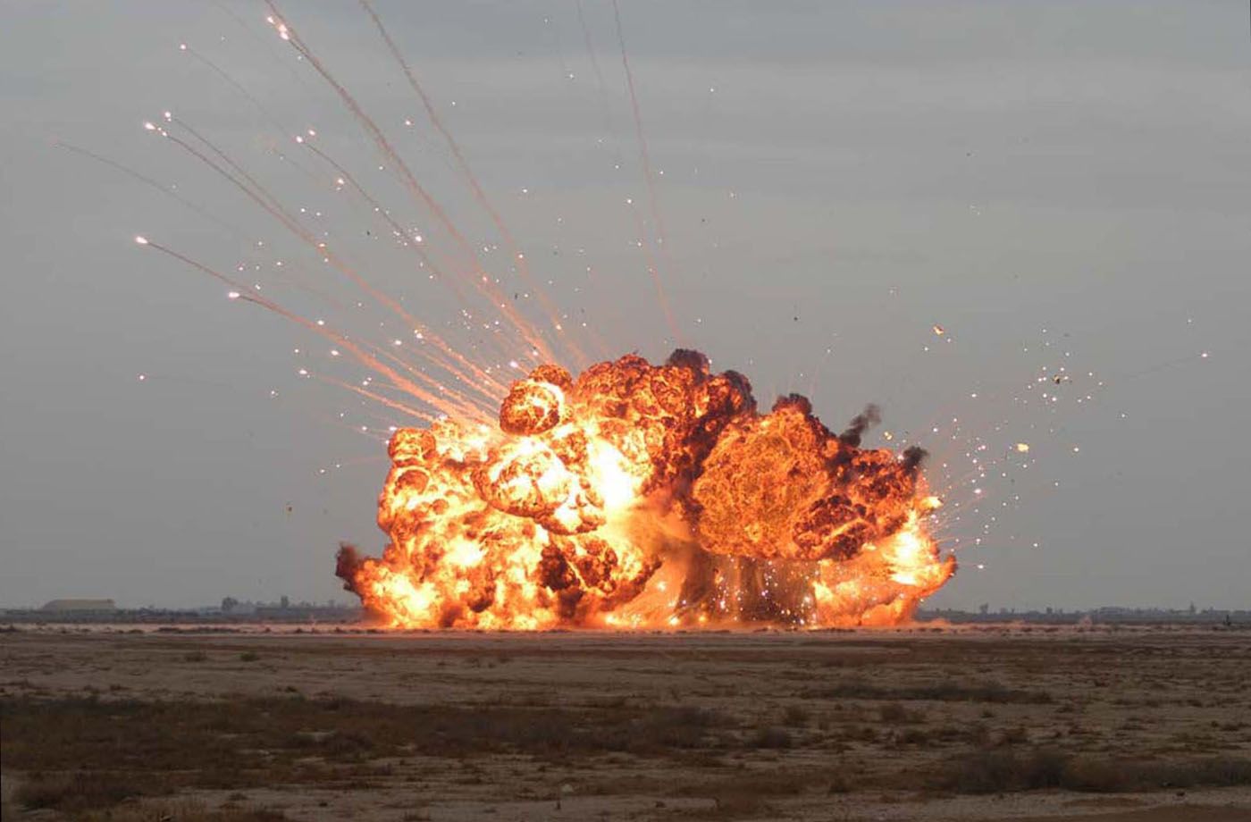 The explosion of Russia's "father of all bombs." Russian Government Photo