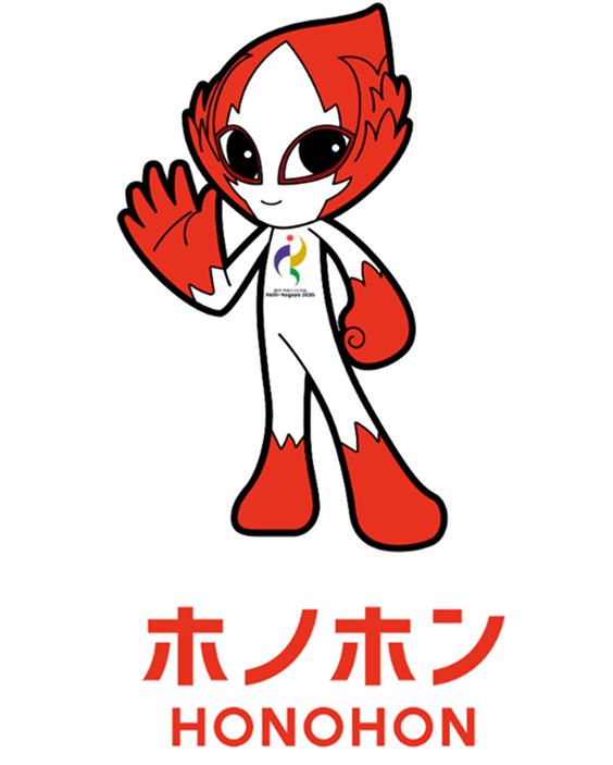 HONOHON มาสคอตประจำการแข่งขัน  (Photo By Aichi-Nagoya 2026)