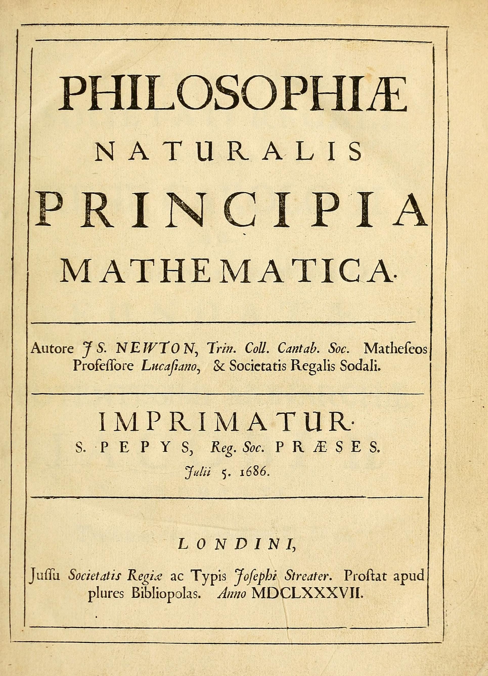 The Mathematical Principles Of Natural Philosophy โดย ไอแซก นิวตัน