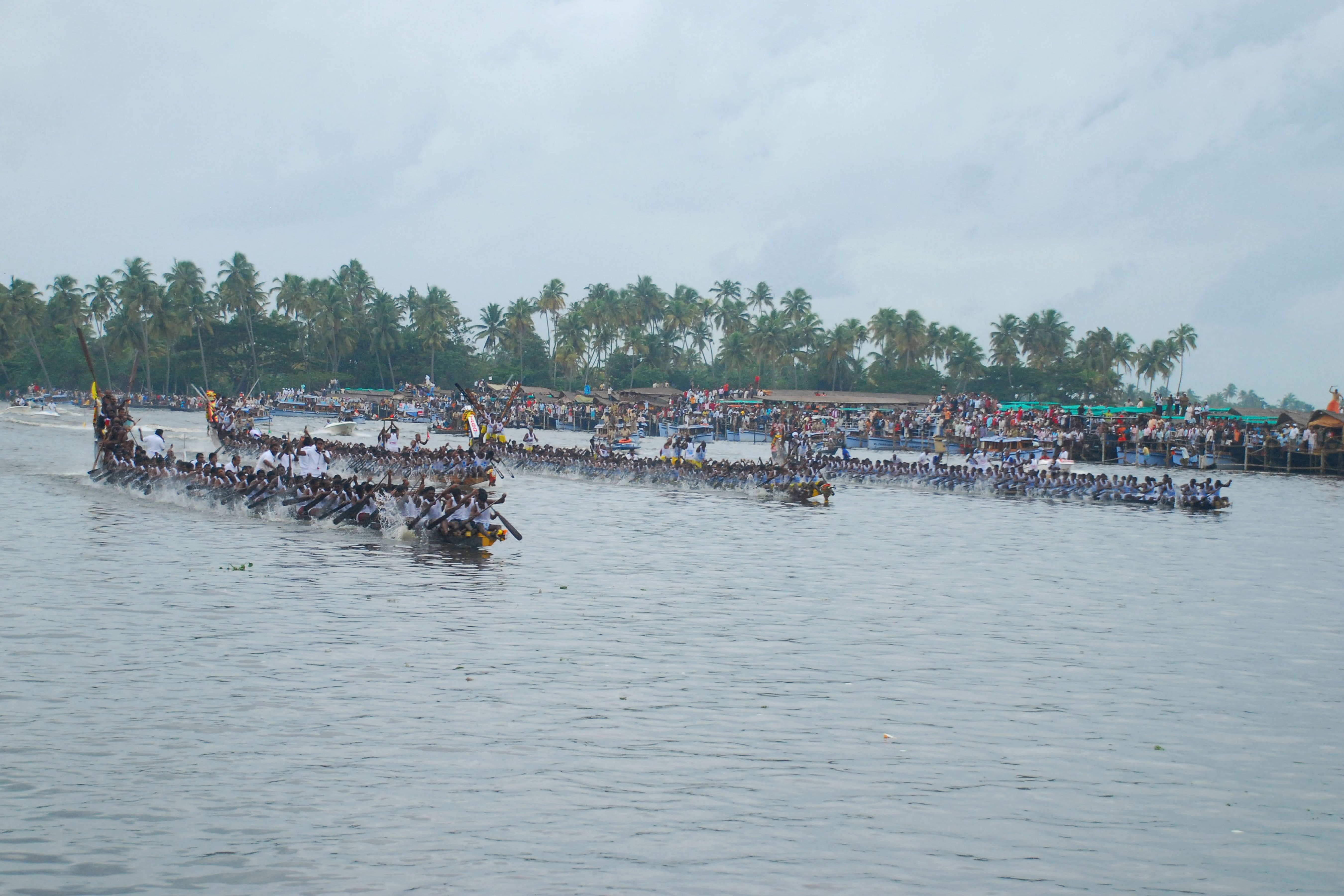 บรรยากาศของ Nehru Trophy Boat Race ในอินเดีย (ภาพจาก: เว็บไซต์ Nehru Trophy Boat Race)