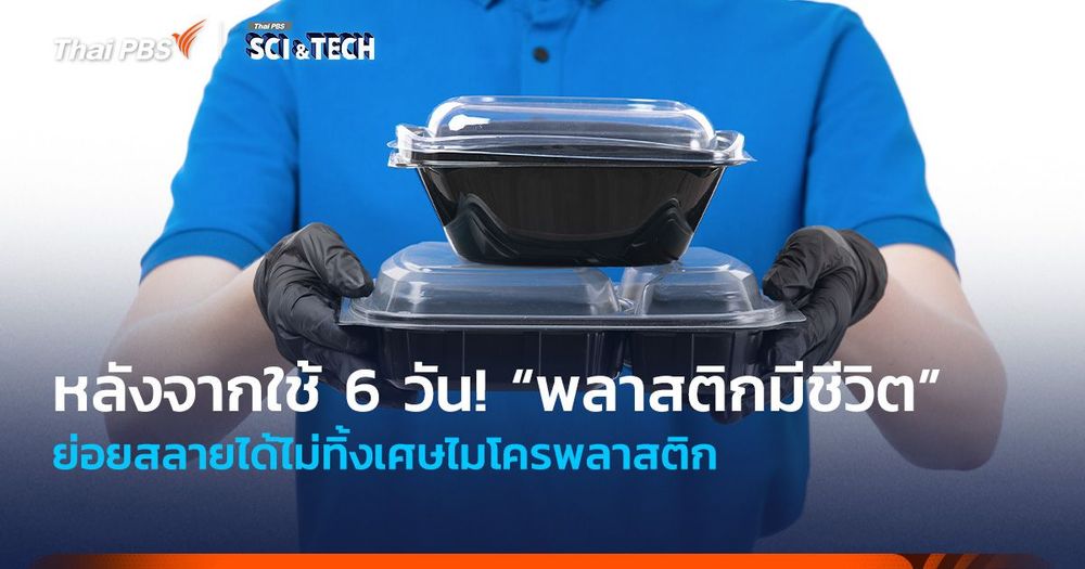 หลังจากใช้ 6 วัน! “พลาสติกมีชีวิต” ย่อยสลายได้ไม่ทิ้งเศษไมโครพลาสติก