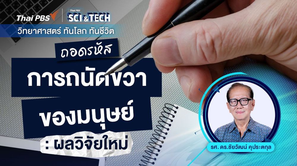 ถอดรหัสการถนัดขวาของมนุษย์ : ผลวิจัยใหม่